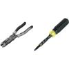 imageKlein Tools J2158CR Multitool Pliers Hybrid Multi Purpose Tool  Crimper Wire Stripper Bolt Shearing Wire Grabbing Twisting Looping8Inch