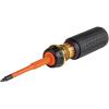 imageKlein Tools 32286 Insulated Screwdriver 2in1 Screwdriver Set with Flip Blade 1 Phillips and 316Inch Slotted Tips DoubleEnded Blades1 SQ  2 SQ