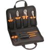 imageKlein Tools 33529 Premium Insulated Tool Kit 1000Volt Rated Includes 3 Pliers 3 Screwdrivers Cable Cutters and Wire StripperCutter