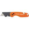 imageKlein Tools 44303 FLICKBLADE Folding Utility Knife with Blade Storage Utility Knife with 5 Blades Compact with Side Release Button and Dual Locking PositionsFlickblade w Storage