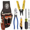 imageKlein Tools 80152 Electricians Tool Set Made in USA with Pliers Magnetic Screwdriver NCVT Wire Stripper and Tradesman Pro Tool Pouch 5Piece