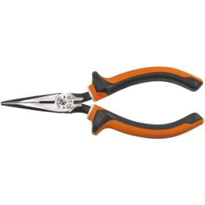imageKlein Tools 2038EINS Long Nose Side Cutter Insulated Pliers with Slim Induction Hardened Cutting Knives for Long Life 8Inch6Inch