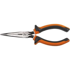 imageKlein Tools 2038EINS Long Nose Side Cutter Insulated Pliers with Slim Induction Hardened Cutting Knives for Long Life 8Inch7Inch