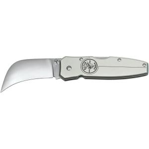 imageKlein Tools 44006 Pocket Knife Electricians Knife with 258Inch Hawkbill Blade and Aluminum HandleAluminum Handle