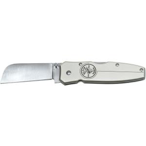 imageKlein Tools 44007 Electricians Knife Lightweight Lockback Knife with 212Inch Coping Blade and Silver Handle