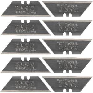imageKlein Tools 44124 Utility Knife Blades HeavyDuty Steel Replacement Blades with Triple Ground Edges for Long Lasting Sharpness 10Pack
