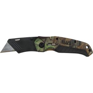 imageKlein Tools 44135 Utility Knife Camo LockingFolding Razor Cutter with Lanyard Hole NoSlip Grip Includes 1 Blade and Pocket Clip