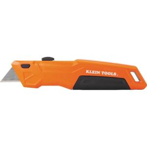 imageKlein Tools 44303 FLICKBLADE Folding Utility Knife with Blade Storage Utility Knife with 5 Blades Compact with Side Release Button and Dual Locking PositionsRetractable