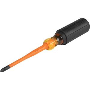 imageKlein Tools 6946INS 1000V Slim Tip Insulated Screwdriver Made in USA Screwdriver with 6Inch Round Shank 2 Square Tip Cushion Grip Handle2 Phillips