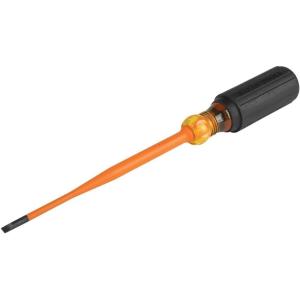 imageKlein Tools 6946INS 1000V Slim Tip Insulated Screwdriver Made in USA Screwdriver with 6Inch Round Shank 2 Square Tip Cushion Grip Handle316Inch Cabinet