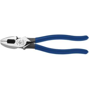 imageKlein Tools D2139NETH Linemans BoltThread Holding Pliers Made in USA HighLeverage Streamline Design with Rounded Nose and Knurled Jaw 9InchWith Fish Tape Pulling