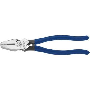 imageKlein Tools D2139NETH Linemans BoltThread Holding Pliers Made in USA HighLeverage Streamline Design with Rounded Nose and Knurled Jaw 9InchWith Thread Cleaner