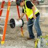imageKlein Tools 50122 Conduit Measuring Pull Tape Mule Tape for HeavyDuty Cable and Wire Pulling 1250Pound x 2000Foot Long9144 m