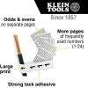 imageKlein Tools 56250 Wire Marker Book for Cable Management Electric Panel Organization Wire Label Stickers Numbered 1481 Count Pack of 1
