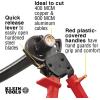 imageKlein Tools 63060 Cable Cutters Ratcheting Heavy Duty Cutters for Up to 750 MCM Great for Cable Preparation600 MCM Copper750MCM Aluminum