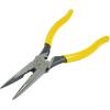 imageKlein Tools D2038 Needle Nose Pliers Long Nose Side Cutters Alligator Pliers with Extended Handles 8InchSide CuttingWire StrippingCrimping