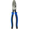 imageKlein Tools J20009NECRTP Side Cutter Linemans Pliers with Tape Pulling and Wire Crimping High Leverage 9InchCuts  FT Pulling