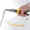 imageKlein Tools J2038 8Inch Needle Nose Pliers Heavy Duty Cutting Extended Handles High Leverage Induction Hardened with HotRiveted JointSide Cutters wStripping