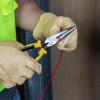imageKlein Tools J2038 8Inch Needle Nose Pliers Heavy Duty Cutting Extended Handles High Leverage Induction Hardened with HotRiveted JointSide Cutters wStripping