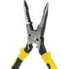 imageKlein Tools J2068C Long Nose AllPurpose Spring Loaded Pliers Made in USA Forged Steel with Dual Material Journeyman HandlesCrimper