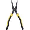 imageKlein Tools J2068C Long Nose AllPurpose Spring Loaded Pliers Made in USA Forged Steel with Dual Material Journeyman HandlesSpring Loaded