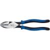 imageKlein Tools J20009NECRTP Side Cutter Linemans Pliers with Tape Pulling and Wire Crimping High Leverage 9InchCuts  Crimps