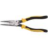 imageKlein Tools J2068C Long Nose AllPurpose Spring Loaded Pliers Made in USA Forged Steel with Dual Material Journeyman HandlesSpring Loaded