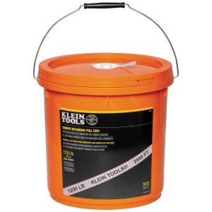 imageKlein Tools 50122 Conduit Measuring Pull Tape Mule Tape for HeavyDuty Cable and Wire Pulling 1250Pound x 2000Foot Long1250Pound x 2000Foot