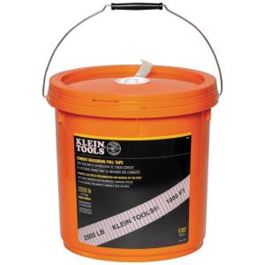 imageKlein Tools 50122 Conduit Measuring Pull Tape Mule Tape for HeavyDuty Cable and Wire Pulling 1250Pound x 2000Foot Long2500Pound x 1000Foot