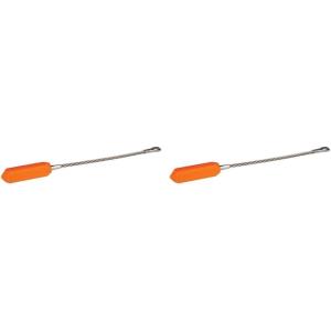 imageKlein Tools 50611ML Wire Puller Replacement Leader StainlessSteel Leader with Eyelet for Easy Wire and Cable Pulling Rare Earth Magnet1 Count Pack of 2
