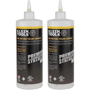 imageKlein Tools 51010 Premium Synthetic Wax Wire and Cable Pulling Lubricant Made in USA 1Quart Squeeze Bottle32 Count Pack of 2