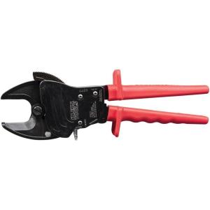 imageKlein Tools 63060 Cable Cutters Ratcheting Heavy Duty Cutters for Up to 750 MCM Great for Cable PreparationOpen Jaw  600 MCM Copper750MCM Aluminum