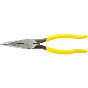 imageKlein Tools D2038 Needle Nose Pliers Long Nose Side Cutters Alligator Pliers with Extended Handles 8InchSide Cutting