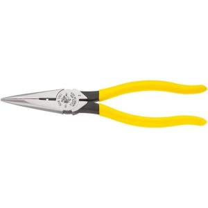imageKlein Tools D2038 Needle Nose Pliers Long Nose Side Cutters Alligator Pliers with Extended Handles 8InchSide CuttingWire Stripping