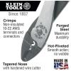 imageKlein Tools 1006 Cutting  Crimping Tool Made in USA Crimps 10 to 22 AWG Solderless Terminals and Connectors with Wire Cutter in Tapered NoseCrimping Pliers