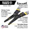 imageKlein Tools 1009 Multi Tool Wire Stripper  Crimper  Wire Cutter Made in USA LongNose MultiPurpose Electrician ToolMulti Tool