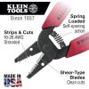 imageKlein Tools 11046 Wire Stripper Wire Cutter Made in USA Stripping  Cutting Tool for 1626 AWG Stranded Compact Nose with Precisionground Stripping HolesCutter