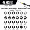 imageKlein Tools 32307 Multibit Tamperproof Screwdriver 27in1 Tool with Torx Hex Torq and Spanner Bits with 14Inch Nut DriverScrewdriver