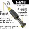 imageKlein Tools 32307 Multibit Tamperproof Screwdriver 27in1 Tool with Torx Hex Torq and Spanner Bits with 14Inch Nut DriverScrewdriver