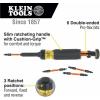 imageKlein Tools 32313HD 13in1 Multibit Ratcheting Screwdriver DoubleEnded Impact Bit Set 12 Impact Driver Bits and 14Inch Nut Driver