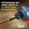 imageKlein Tools 32313HD 13in1 Multibit Ratcheting Screwdriver DoubleEnded Impact Bit Set 12 Impact Driver Bits and 14Inch Nut Driver