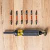 imageKlein Tools 32313HD 13in1 Multibit Ratcheting Screwdriver DoubleEnded Impact Bit Set 12 Impact Driver Bits and 14Inch Nut Driver