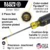 imageKlein Tools 32378 Combination Tip Screwdriver Set with 1 and 2 Combination Tips and CushionGrip Handles Made in USA 2PieceScrewdriver Set