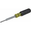 imageKlein Tools 32559 Multibit Screwdriver  Nut Driver Extended Reach 6in1 Tool with Nut Driver Phillips and Slotted BitsScrewdriver