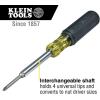 imageKlein Tools 32559 Multibit Screwdriver  Nut Driver Extended Reach 6in1 Tool with Nut Driver Phillips and Slotted BitsScrewdriver