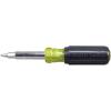 imageKlein Tools 32596 MultiBit Screwdriver Nut Driver Magnetic 8in1 HVAC Slide Drive Tool with Hex Phillips Schrader Bits Nut Drivers8in1