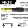imageKlein Tools 32596 MultiBit Screwdriver Nut Driver Magnetic 8in1 HVAC Slide Drive Tool with Hex Phillips Schrader Bits Nut DriversKit