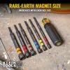 imageKlein Tools 32950 Ratcheting Impact Rated Hollow Power Nut Driver Set with Handle Magnetic Color Coded 6 SAE Hex Sizes and Handle Included