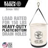 imageKlein Tools 5109SLR Canvas Bucket AllPurpose Tool Bucket with Plastic Bottom with Drain Holes Load Rated Up to 150PoundsBucket