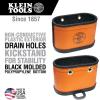 imageKlein Tools 5144BHB Oval HardBody Bucket Tool Organizer with Kickstand Hook Holes NonConductive Plastic Polypropylene Bottom 15PocketOrganizer